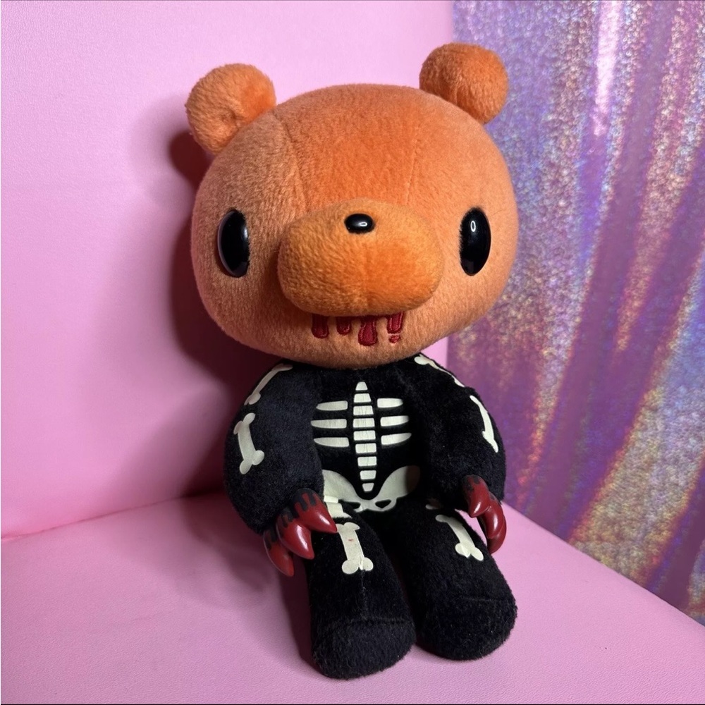 Gloomy Bear Chax-GP Halloween Skeleton Plush - Vintage/Original OG 2008 CGP-109